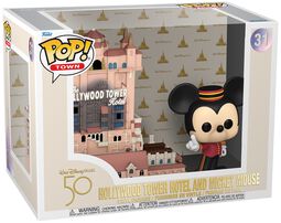 Walt Disney World 50th - Hollywood Tower Hotel & Mickey Mouse (Pop! Town) vinyl figuur 31, Mickey Mouse, Funko Pop! Town