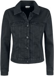 Debra Black Wash Denim Jacket, Noisy May, Denim jas