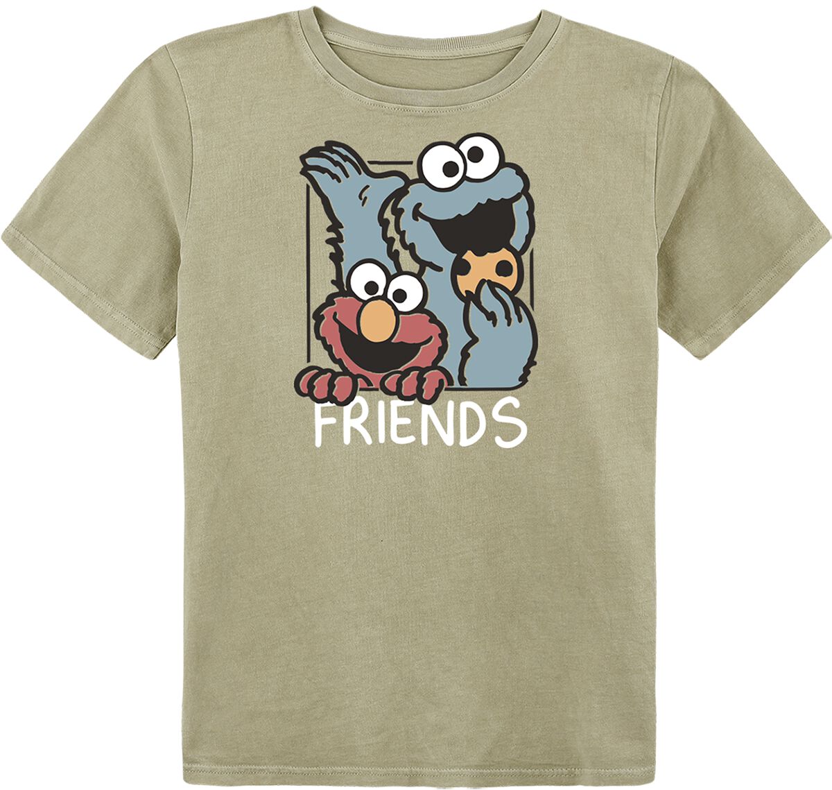 Oppervlakkig Ontstaan Verfrissend Kids - Friends - Elmo - Koekiemonster | Sesame Street T-shirt | Large