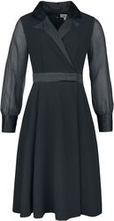 Polly Black Dress, Timeless London, Medium-lengte jurk