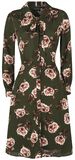 Nora Floral 40s Style Tea Dress, Voodoo Vixen, Medium-lengte jurk