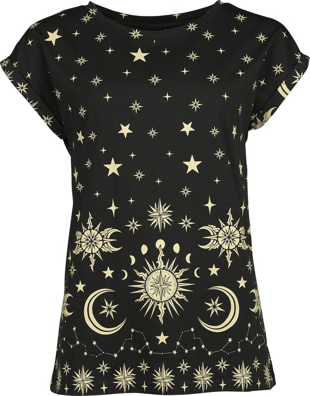 T-shirt with Sun, Stars & Moon