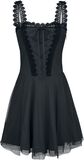 Gothicana Short Dress with Lacing and Lace, Gothicana by EMP, Korte jurk