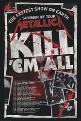 Kill´Em All 83 Tour, Metallica, Poster