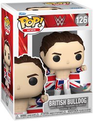 British Bulldog vinyl figuur nr. 126, WWE, Funko Pop!