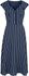 Stripe Wide Collar Midi Flare Dress