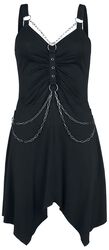 Short Dress With Chains, Gothicana by EMP, Korte jurk