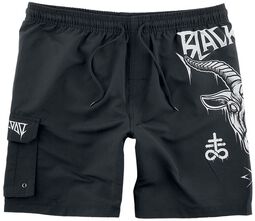 Swimshorts with Goat's Head Print