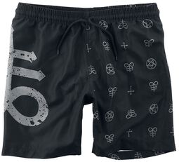 Swim Shorts with Gothicana Symbols