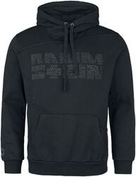 Rammstein Capuchontrui Kapuzenpullover Zeit, officiële merchandise met borst- en rugprint, zwart, M Rammstein Capuchontrui Kapuzenpullover Zeit, officiële merchandise met borst- en rugprint, zwart, M