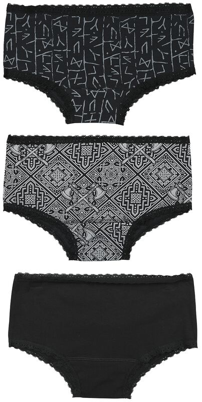 Panty Set with Celtic-Style Motifs