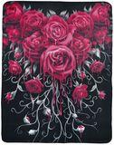 Blood Rose Fleece Blanket, Spiral, Dekens