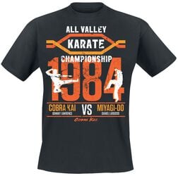 Cobra Kai T-shirt Maat L - Zwart met opdruk - T-shirts Cobra Kai T-shirt Maat L - Zwart met opdruk - T-shirts