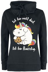 ‘Ich bin nicht dick. Ich bin flauschig.’, Chubby Unicorn, Sweatshirts