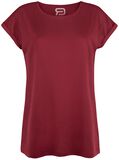 Ladies Extended Shoulder Tee, RED by EMP, T-shirt