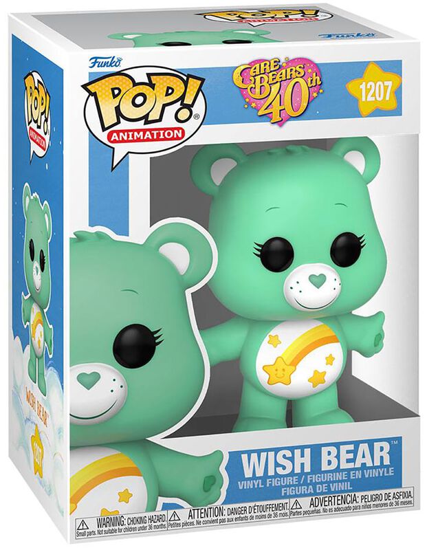 Care Bears 40th anniversary - Wish Bear Pop! Animation (Chase Edition mogelijk) vinyl figuur 1207