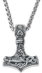 Thor's Hammer mit keltischen Knoten und Triquetra, URBANTIMBER, Halsketting