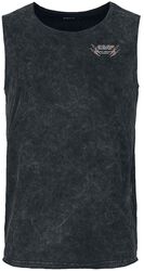 Mouwloos shirt met EMP print in bandoptiek, EMP Stage Collection, Top