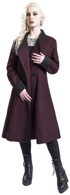 SHOPOHOLIC FASHION uitgewassen dames Emo Goth gesneden lange mantel SHOPOHOLIC FASHION uitgewassen dames Emo Goth gesneden lange mantel