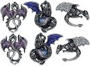 Dragon Earrings, Blackheart, Oorbellenset