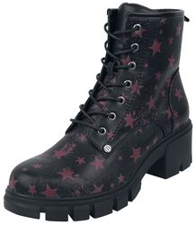 Zwarte boots met sterren patroon