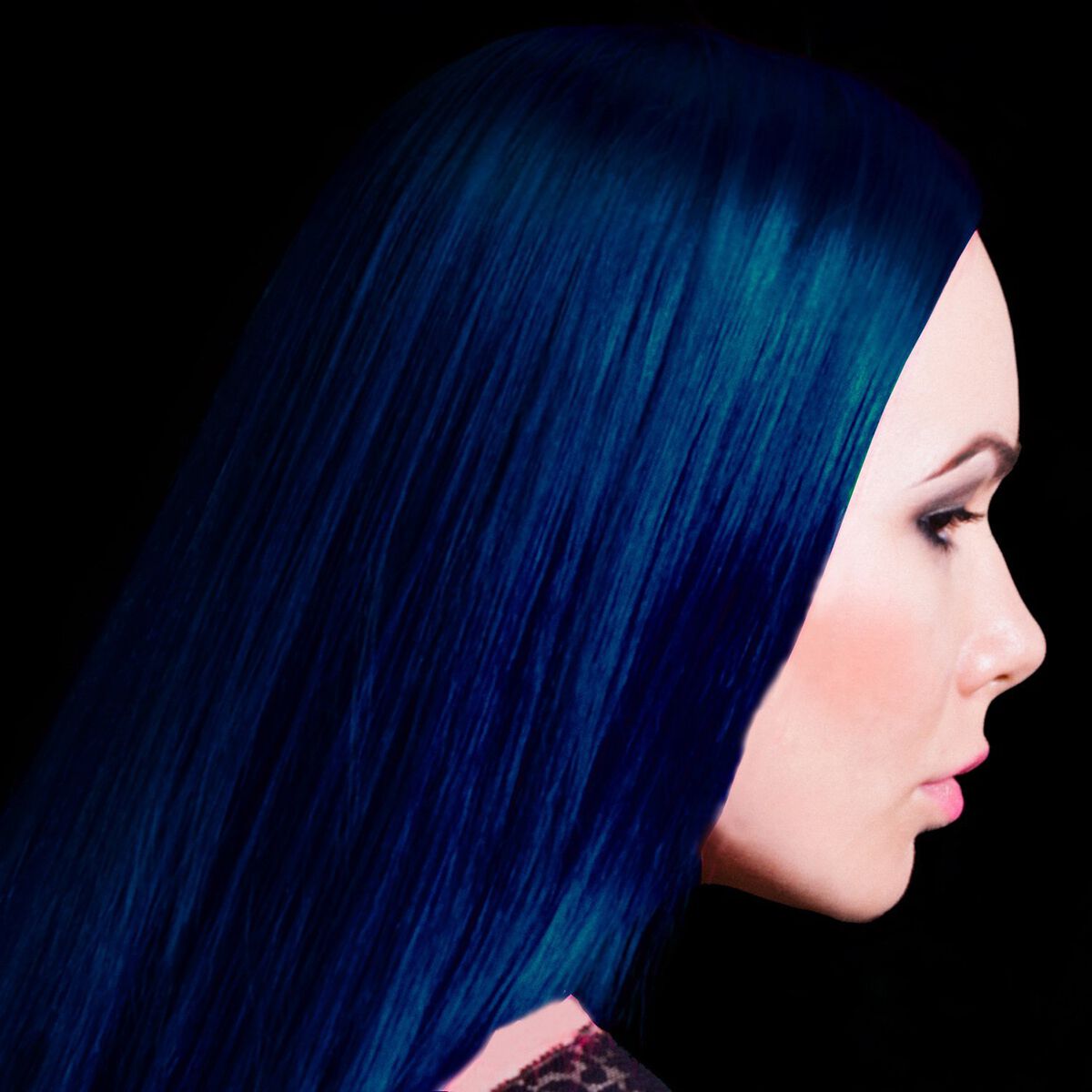Midnight blue hair