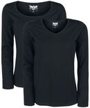 Pack Of Two, Black Premium by EMP, Shirt met lange mouwen