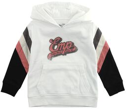 Kids’ hoodie with old-school EMP logo