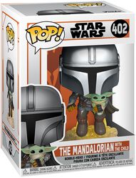 The Mandalorian - The Mandalorian With The Child Vinylfiguur 402, Star Wars, Funko Pop!