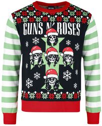 Holiday Sweater 2022, Guns N' Roses, Christmas jumper