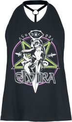 Gothicana X Elvira shirtje, Gothicana by EMP, Halternecks