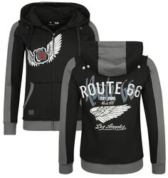 Rock Rebel X Route 66 - Hoody Jacket, Rock Rebel by EMP, Vest met capuchon