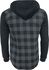 Hooded Checked Flannel Sweat Sleeve Shirt