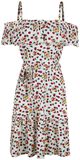 Flowers and Bees Off Shoulder Dress, Pussy Deluxe, Korte jurk