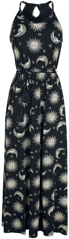Maxi Dress with Sun, Moon and Stars