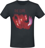 The Cure T-shirt Long Rukáv, Glitched Logo Sleeve Print Denim Blue Mens The Cure T-shirt Long Rukáv, Glitched Logo Sleeve Print Denim Blue Mens