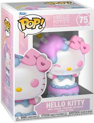 Hello Kitty (50th Anniversary) vinyl figuur 75, Hello Kitty, Funko Pop!