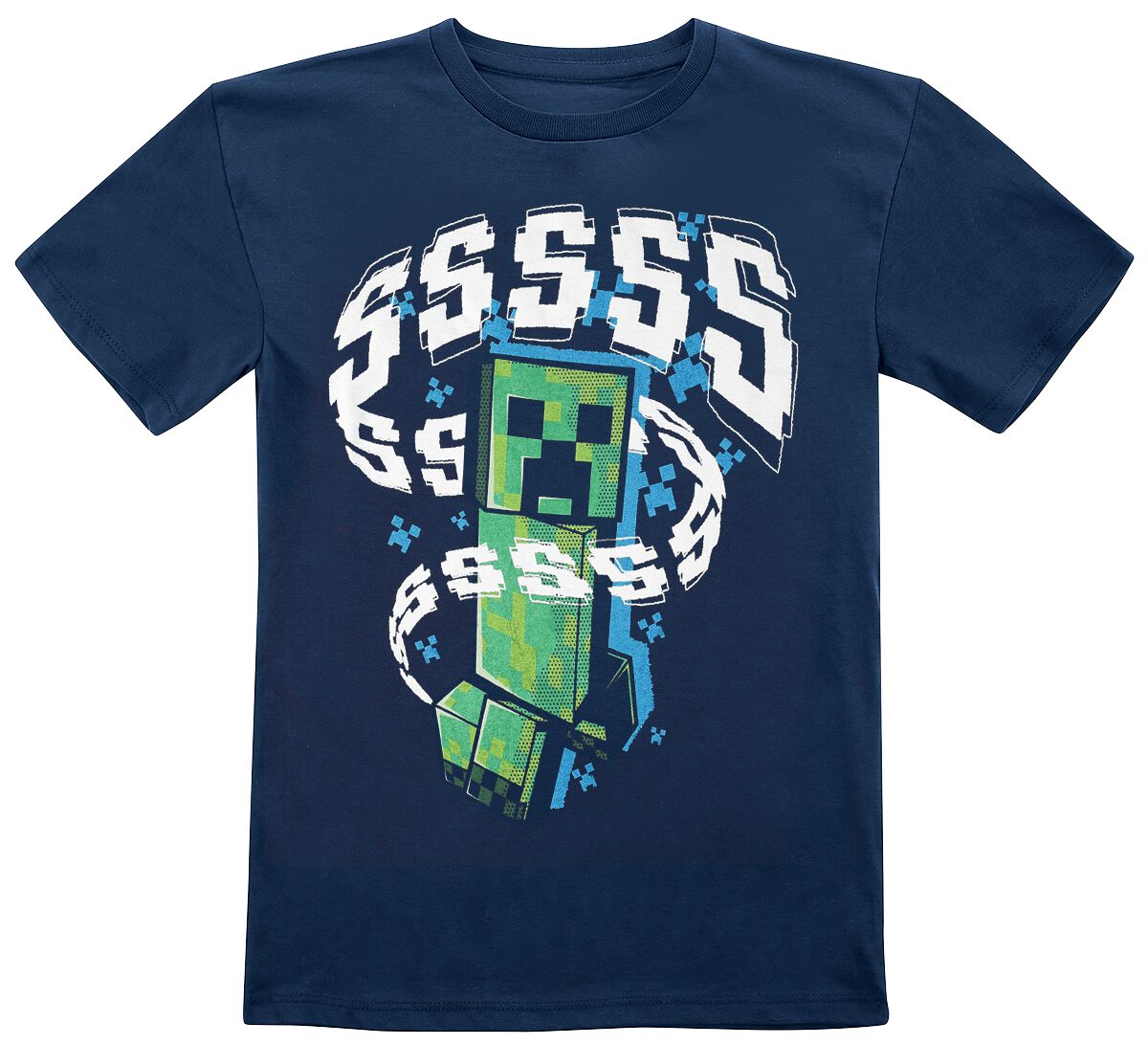 Kids Creeper Minecraft Tshirt Large