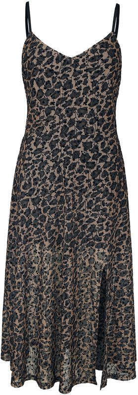 Midi-jurk met luipaardprint