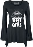 Bat Girl, Gothicana by EMP, Shirt met lange mouwen