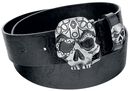 Embossed Skull Belt, Rock Rebel by EMP, Riem