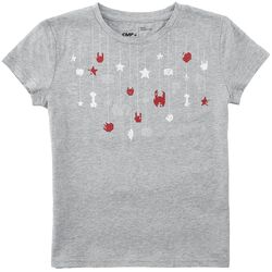 Kids T-shirt met rock hand en sterren, EMP Stage Collection, T-shirt