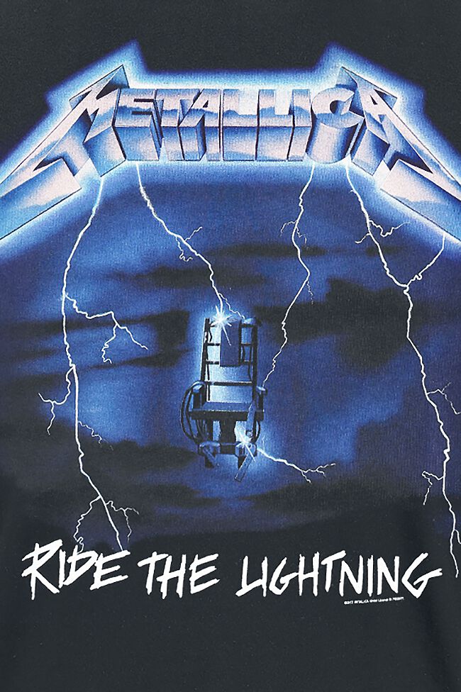 Ride The Lightning Metallica Tshirt Large