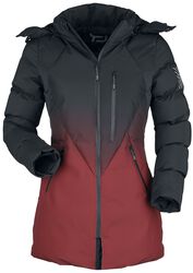 Winter Jacket with Black-Red Colour Gradient, RED by EMP, Tussenseizoensjas