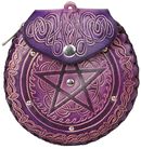 Pentagram Leather Purse Purple, Nemesis Now, Portemonnee