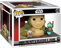 Return of the Jedi - 40th Anniversary - Jabba The Hutt with Salacious B. Crumb (POP! Deluxe) vinyl figuur 611, Star Wars, Funko Pop!