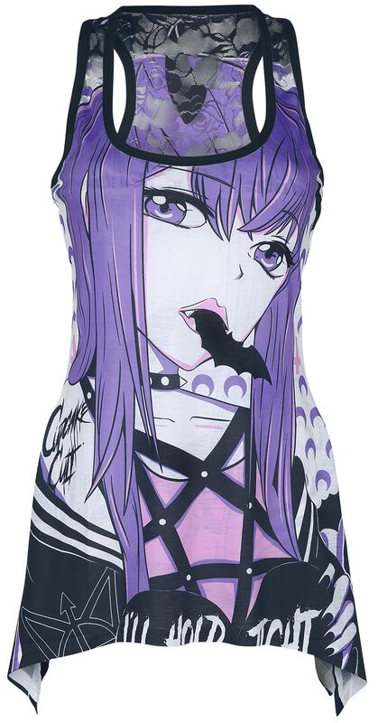 Death Choke Lace Panel Vest