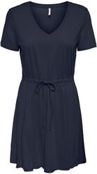 ONLMAY S/S V-NECK SHORT DRESS JRS NOOS, Only, Medium-lengte jurk