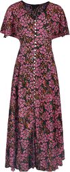 Button Through Midi Dress, QED London, Lange jurk