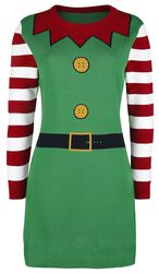 Christmas Elf, Ugly Christmas Sweater, Medium-lengte jurk